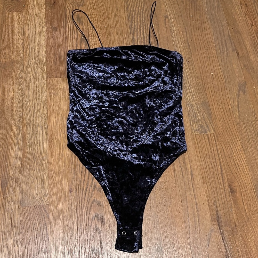 velvet bodysuit xs
